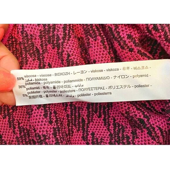 ZARA Short Sleeve Sweater Dress Womens Size M Pink NWT - Picture 6 of 7